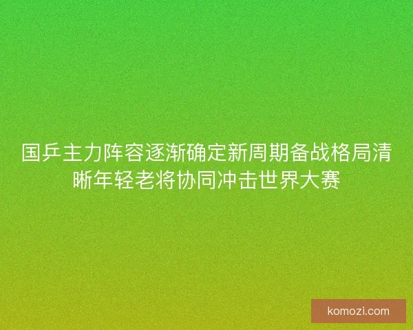国乒主力阵容逐渐确定新周期备战格局清晰年轻老将协同冲击世界大赛